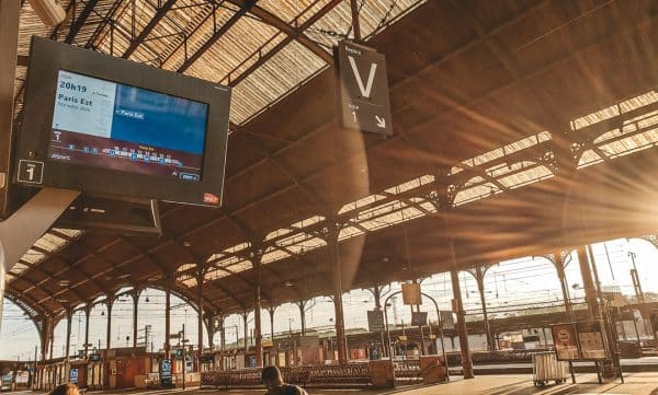 visitando estrasburgo na frança estação de trem
