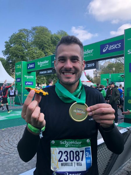 Murillo na maratona de Paris