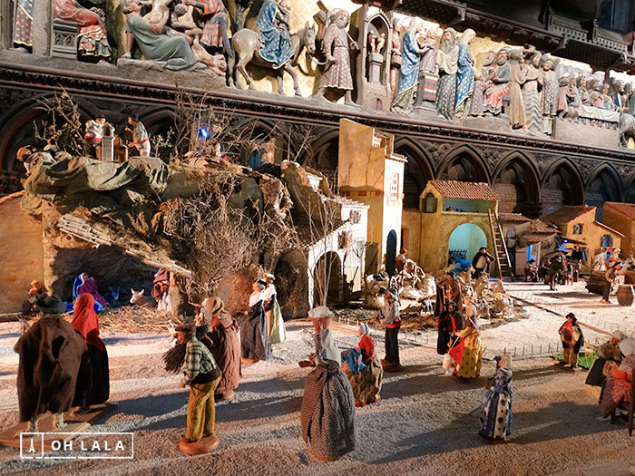 creche de noel pre´sepio catedral notre dame de paris