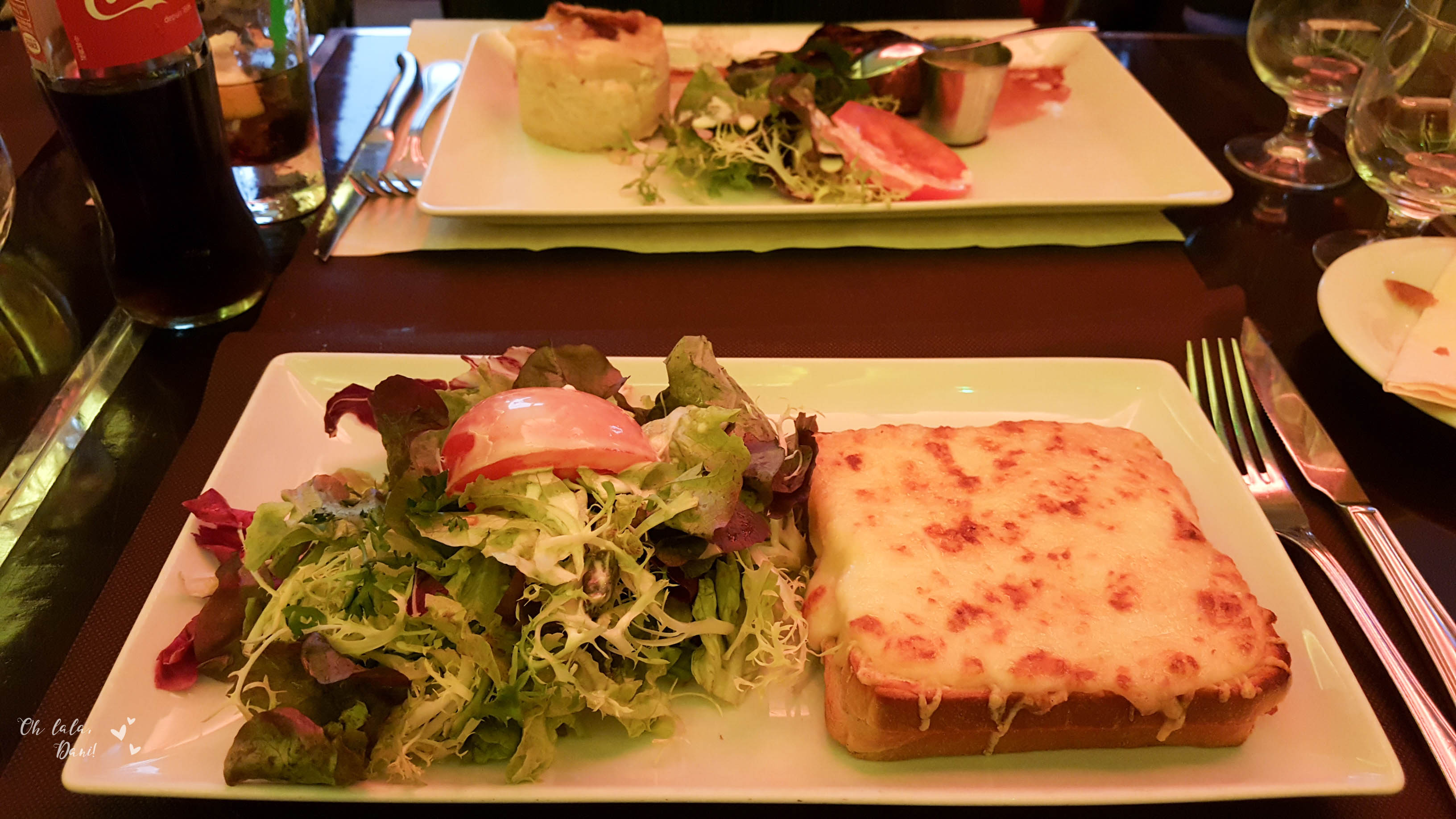 croque monsieur do café george v restaurante na champs elysées