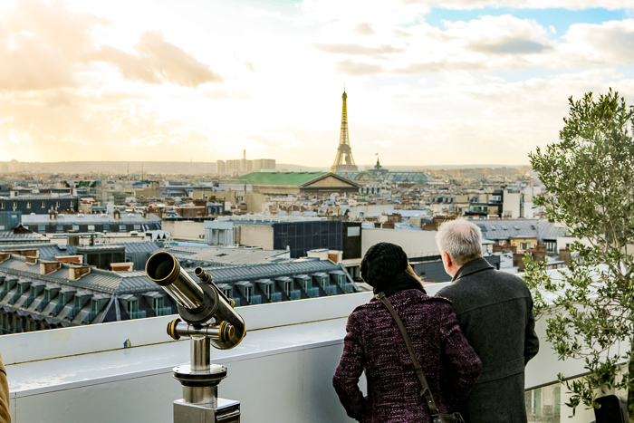 Vista do terrasse das Galeries Lafayette