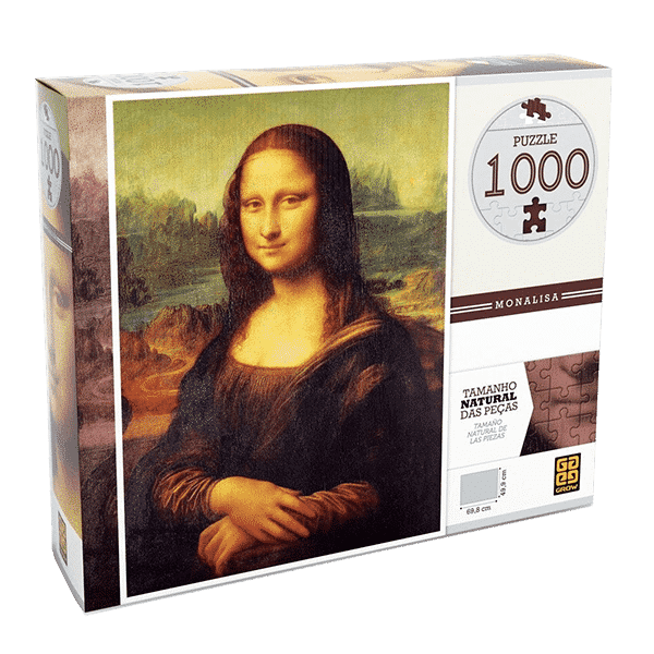 Kit quebra-cabeça de 1000 peças sobre a Monalisa