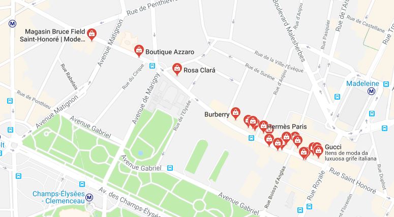 melhores endereços para compras em Paris