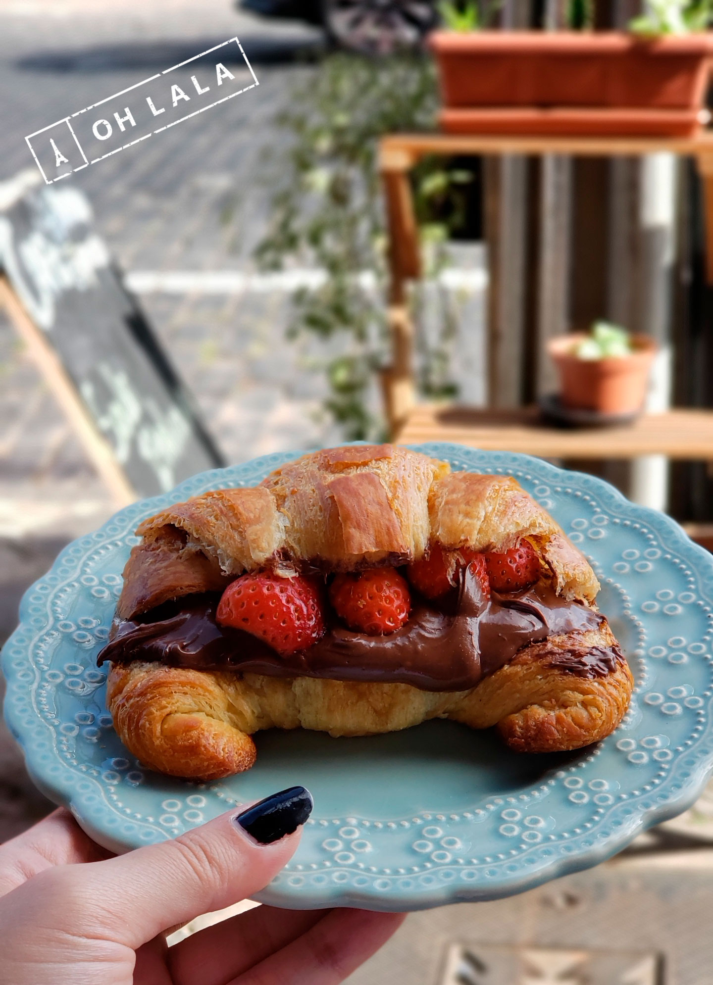 Croissant recheado em Curitiba
