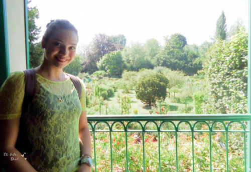 vista do jardim de monet da sacada da casa de monet