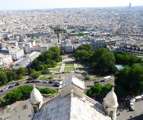 Vista da Sacre coeur em Montmartre