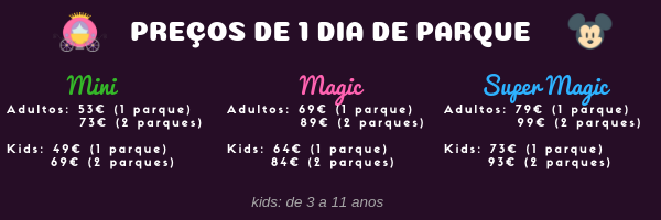 preços eurodisney paris 2019