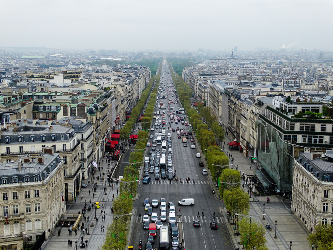 vista aérea de paris oh lala dani